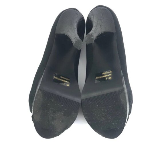 Charlotte Russe Black Peep Toe Heel Size 8 - Picture 8 of 8